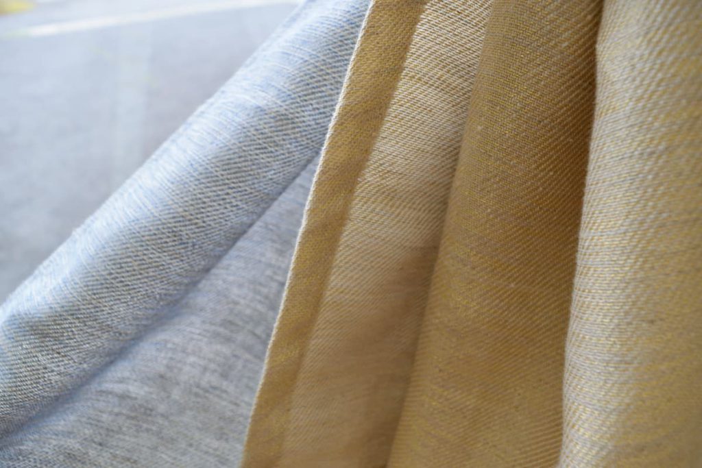 上質なベルギー綾織りリネンカーテン