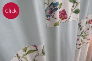 パッチワークデザイン　スタイルカーテン