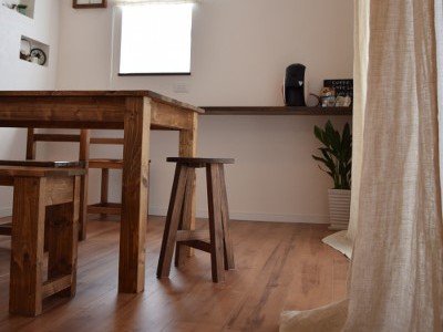 シャビーインテリアリネンのカーテン