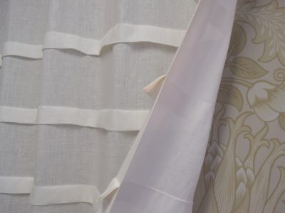 リネンカーテン スリータック