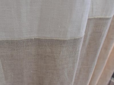 リネンカーテンダブルカラー