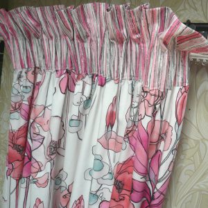 イギリス製花柄プリントカーテン