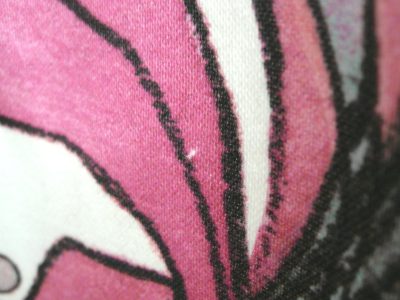 起毛したコットンプリントカーテン