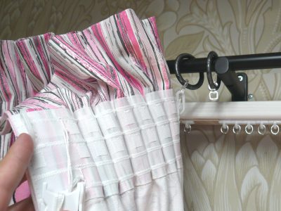 ギャザー仕様フック