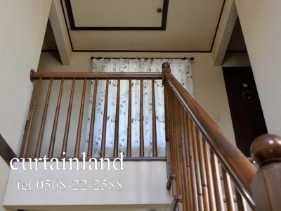 レースカーテンにレースカーテンを重ねたコーディネート