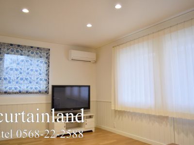 ホワイトリネンカーテンとウィリアムモリス