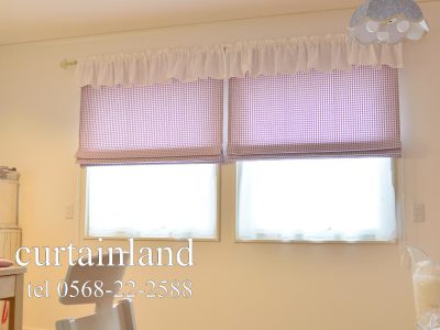 子供部屋のプレーンシェード施工例