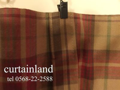 ラルフローレンの箱ヒダカーテン