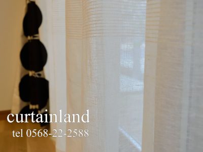 綿・麻ナチュラルレースカーテン