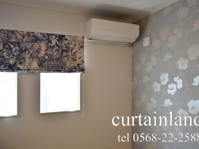 絵画の様なパッチワーク柄プレーンシェード