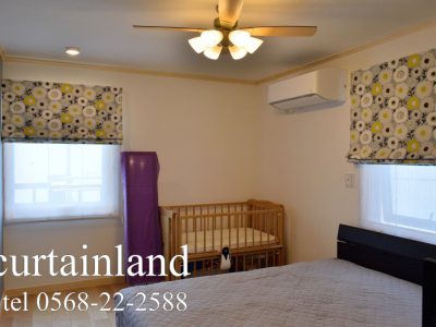 ツインシェードの寝室施工事例