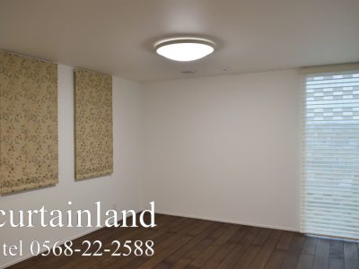 プレーンシェードとFUGAを寝室に納めました