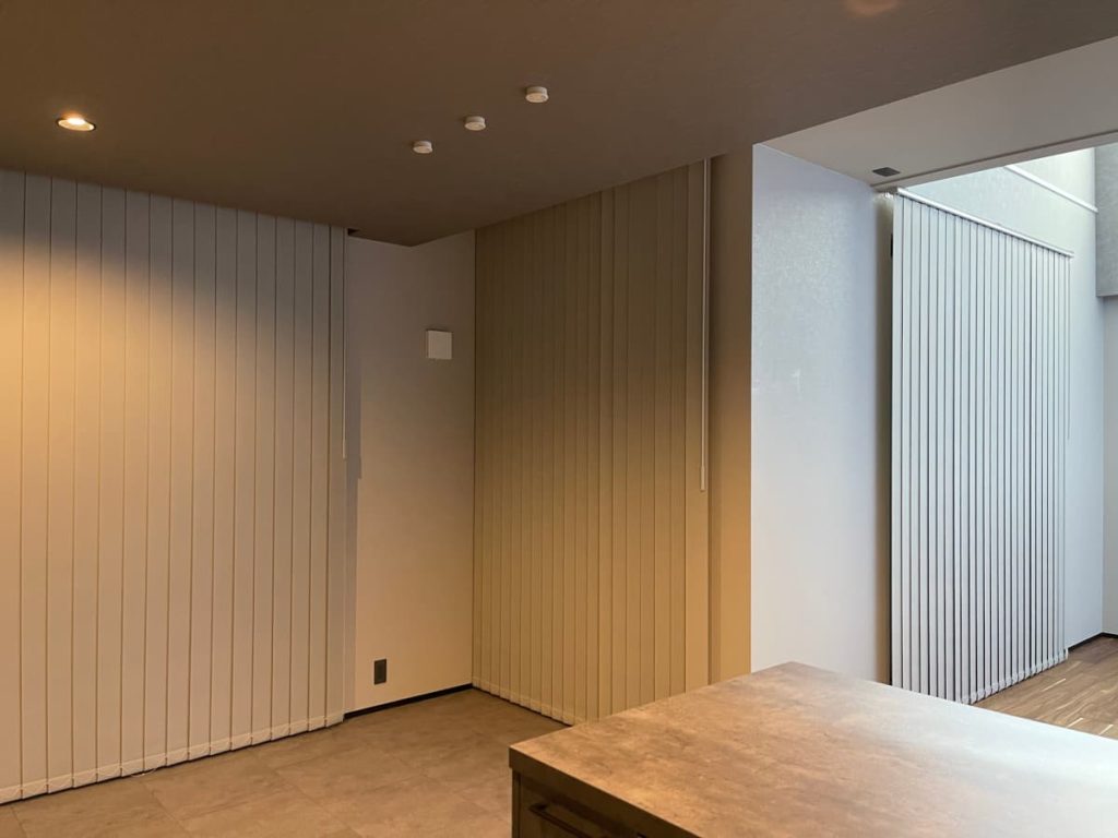 バーチカルブラインドのコーディネート